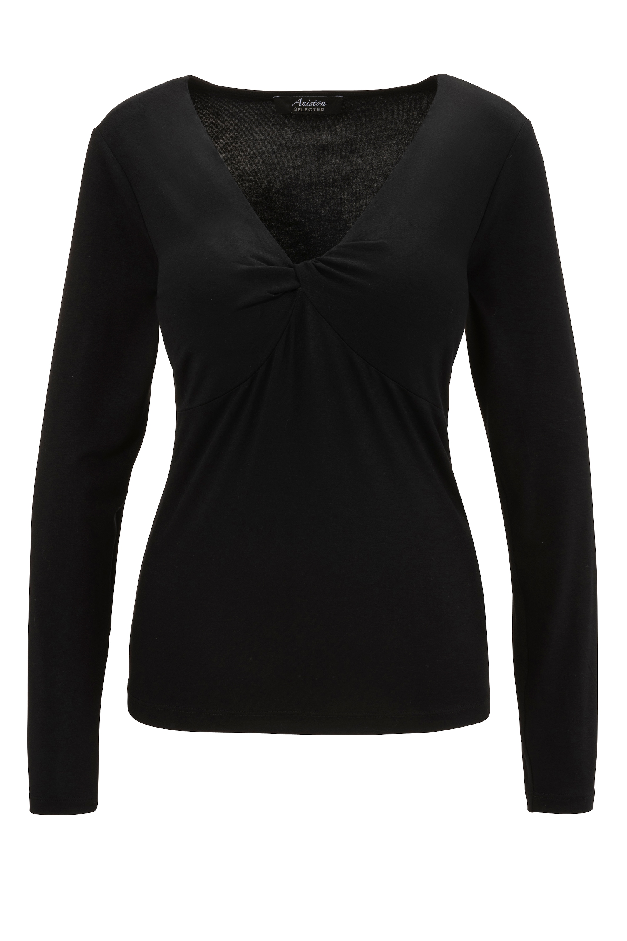 Aniston Basic online Longsleeve, Knotendetail mit SELECTED