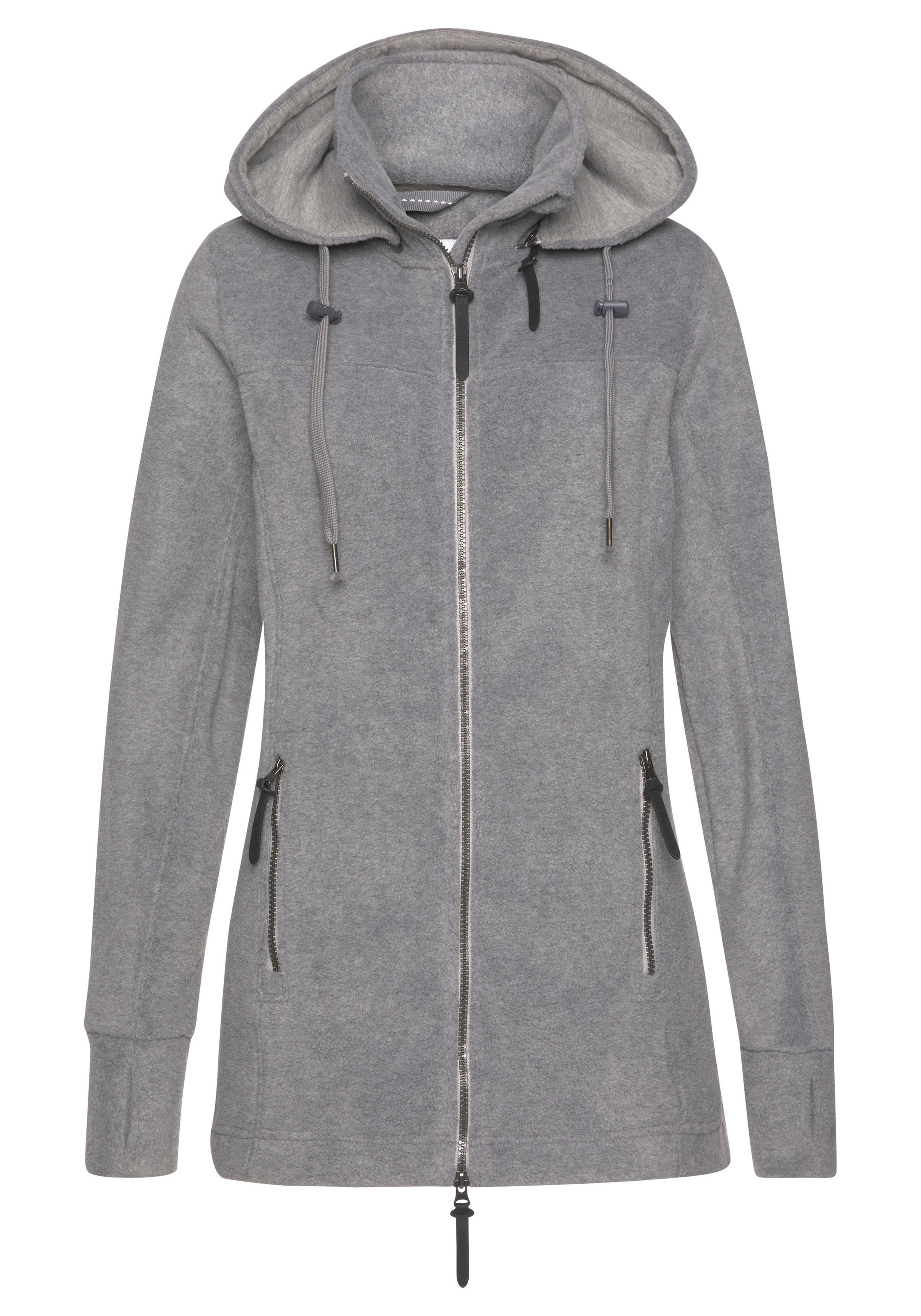 ALPENBLITZ Kapuzensweatjacke »Teiji«, aus Fleece Material mit 2-Wege-Reißverschluss... kaufen