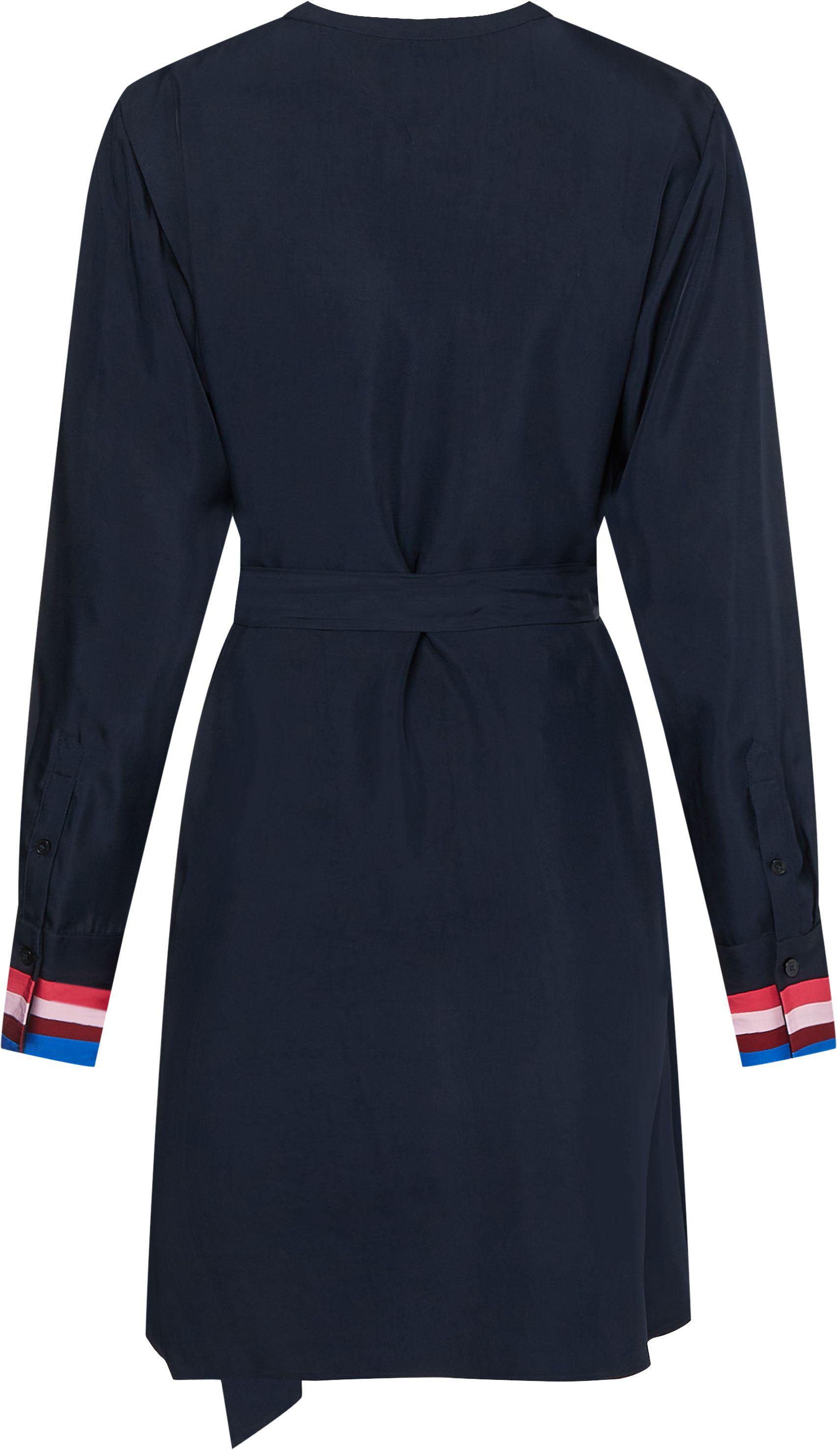 tommy hilfiger -  Blusenkleid "VIS POP STRIPE HENLEY DRESS", mit  Markenlabel