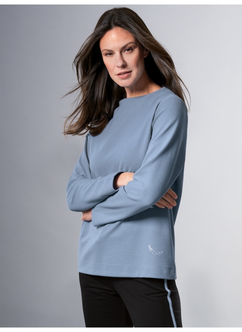 Trigema Sweatshirt »TRIGEMA Stehkragen Pullover mit Kristallsteinen« online