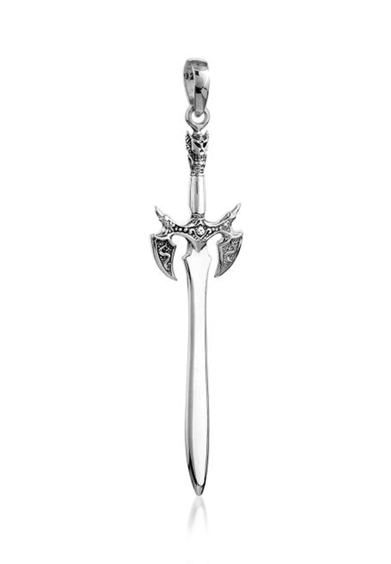Kuzzoi | »Herren Kettenanhänger bestellen Silber« I\'m 925 Symbol walking Schwert