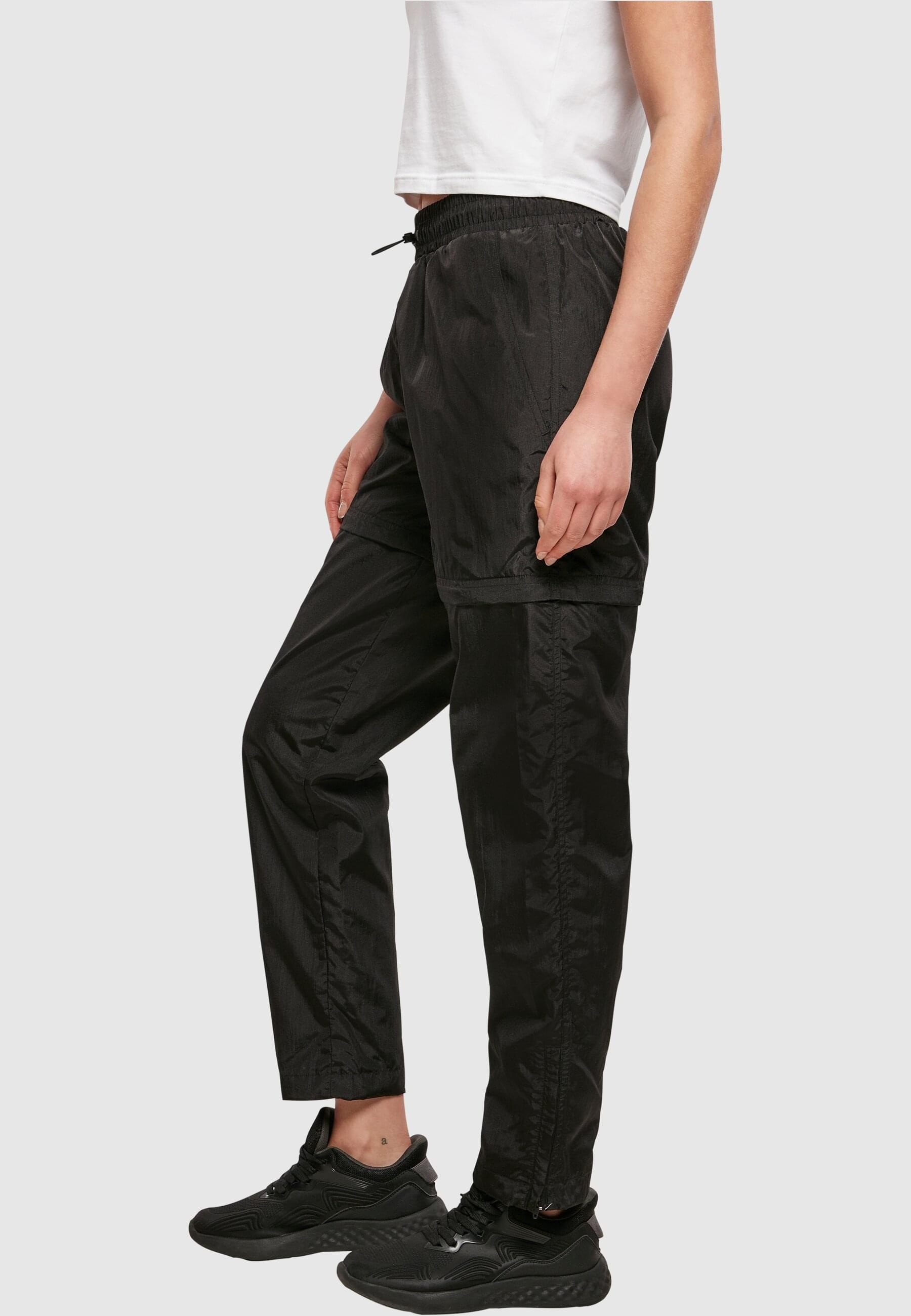 Zip bestellen Jerseyhose Ladies Crinkle »Damen CLASSICS Pants«, tlg.) Shiny (1 URBAN Nylon