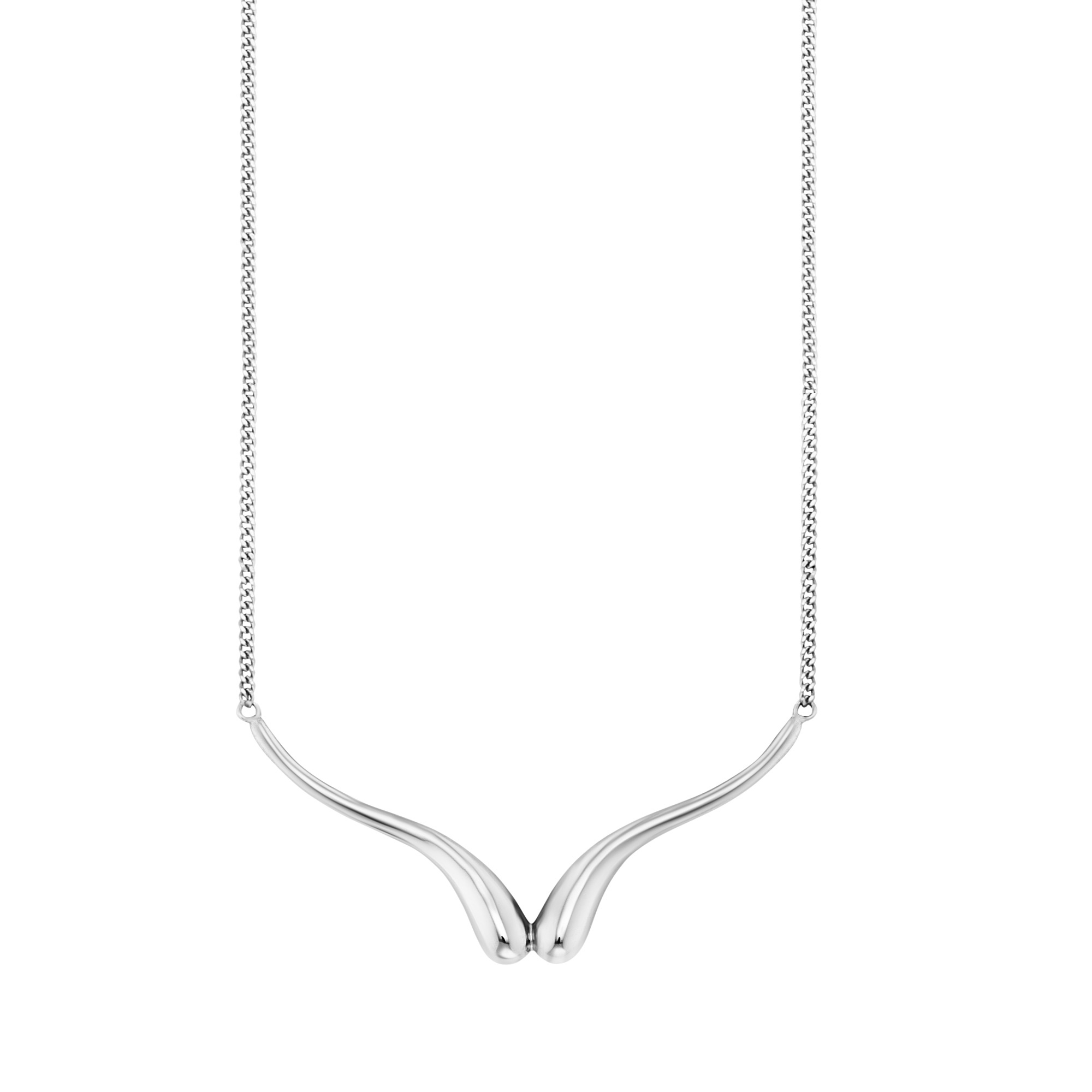 CAÏ Collierkettchen 925/- Sterling Silber rhodiniert Tropfen