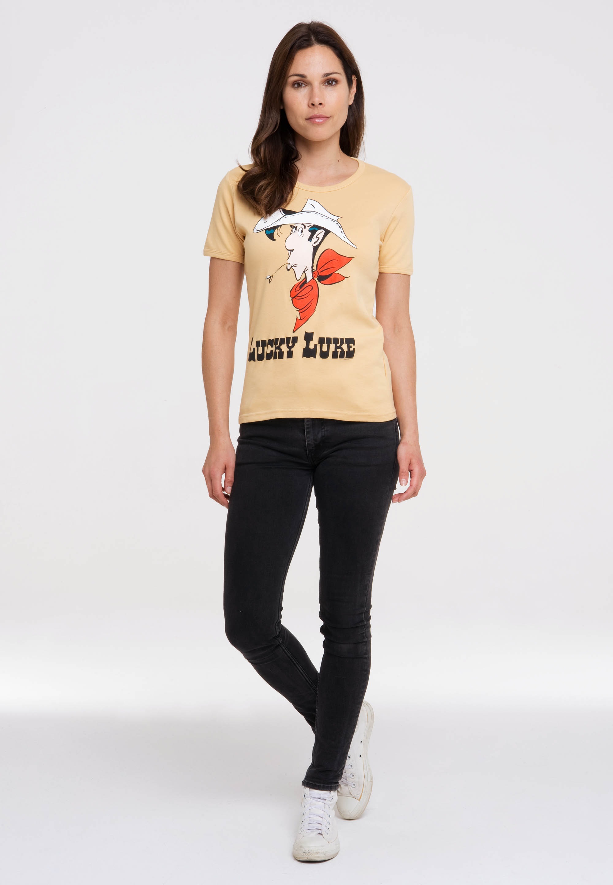 I\'m T-Shirt »Lucky LOGOSHIRT | Luke coolem kaufen walking mit Print Portrait«,