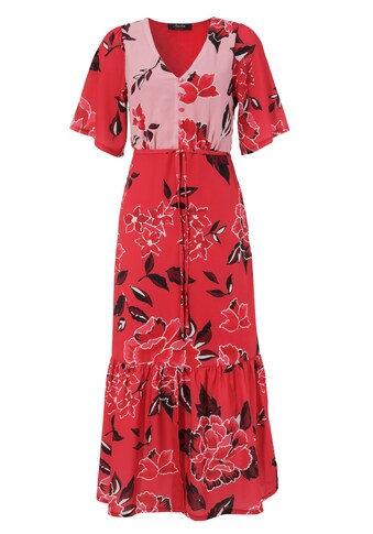Aniston CASUAL Sommerkleid, (2 tlg.), mit großflächigen Blumendruck kaufen
