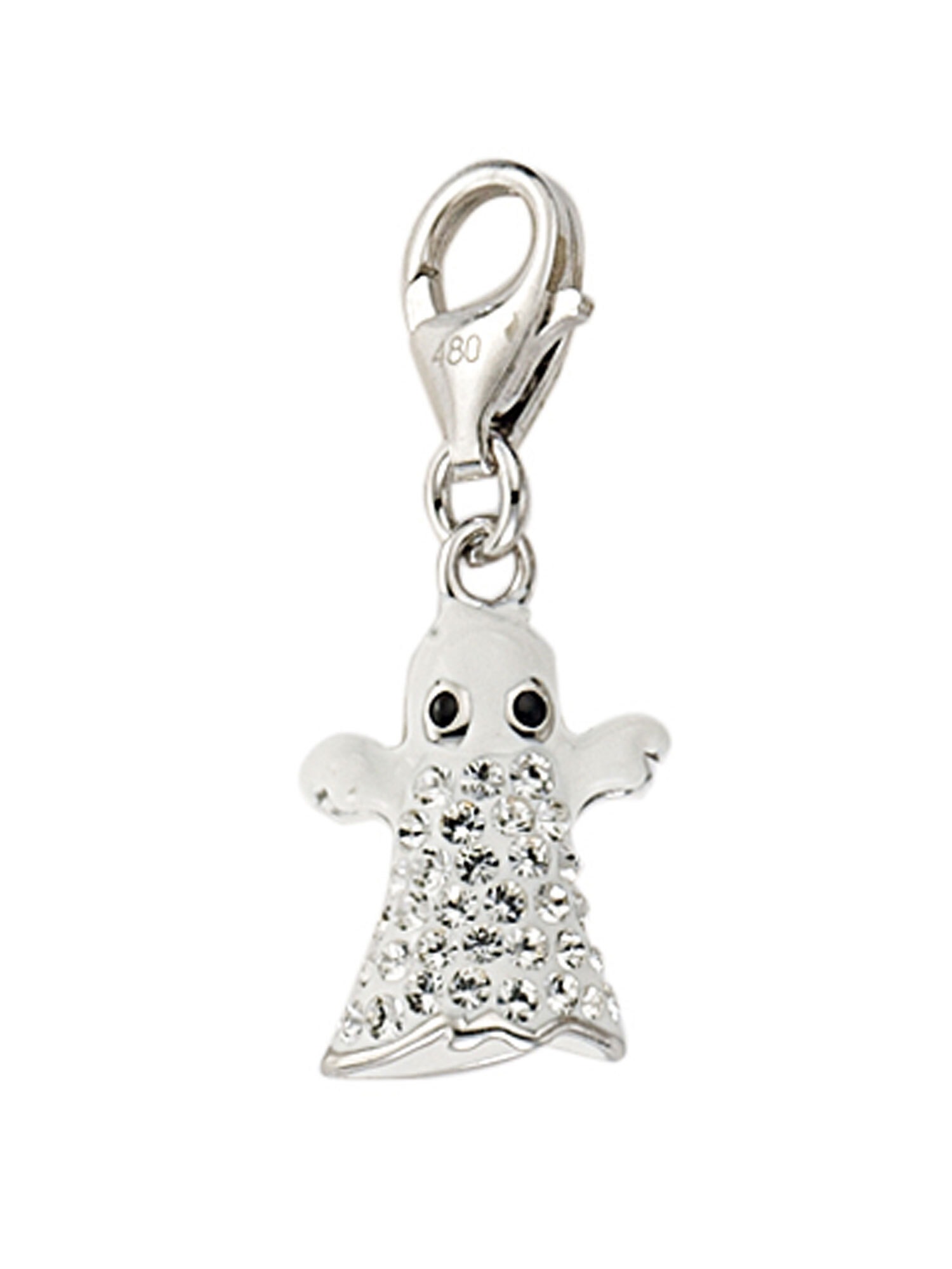 Adelia´s Charm-Einhänger 925 Silber Charms Anhänger mit Glasstein Silberschmuck für Damen
