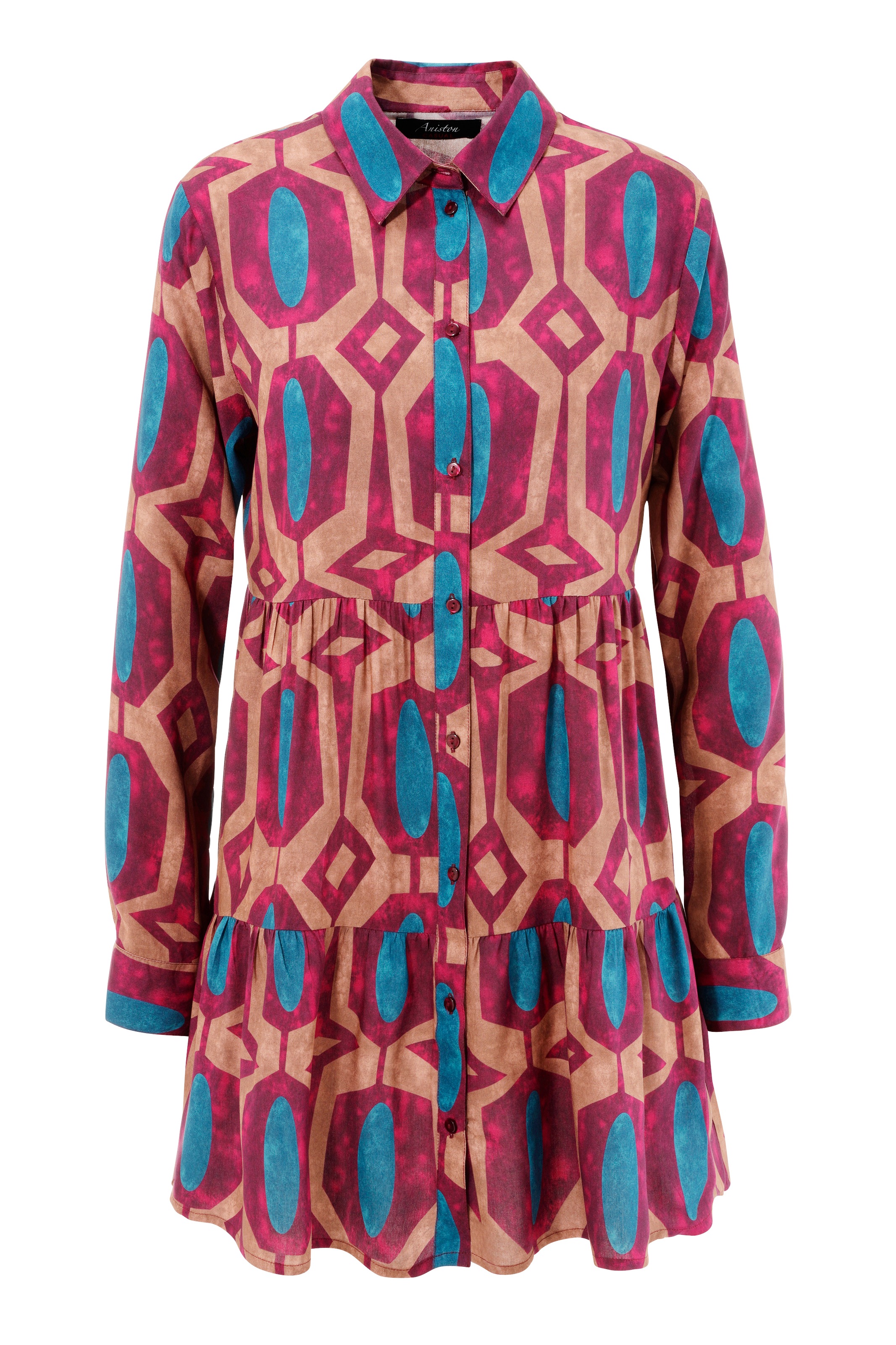 Aniston CASUAL Hemdbluse, mit Batikdruck Retro-Stil bestellen | walking im I\'m