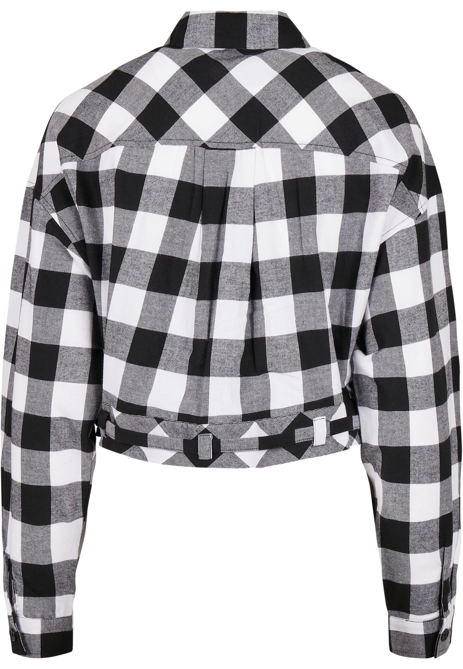 URBAN CLASSICS Langarmhemd »Damen Ladies Short Oversized Check Shirt«, (1  tlg.) shoppen | I'm walking
