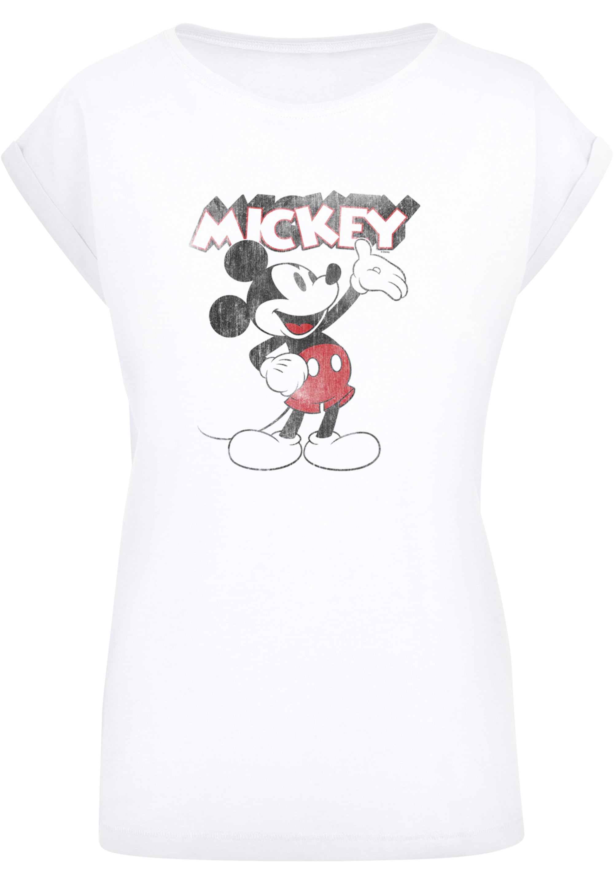 F4NT4STIC T-Shirt »Disney Mickey Mouse Presents Classic Micky Maus«,  Damen,Premium Merch,Regular-Fit,Kurze Ärmel,Bedruckt shoppen | I\'m walking