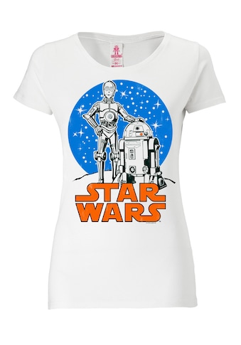 LOGOSHIRT T-Shirt »Star Wars Droids«, mit coolem Retro-Druck kaufen