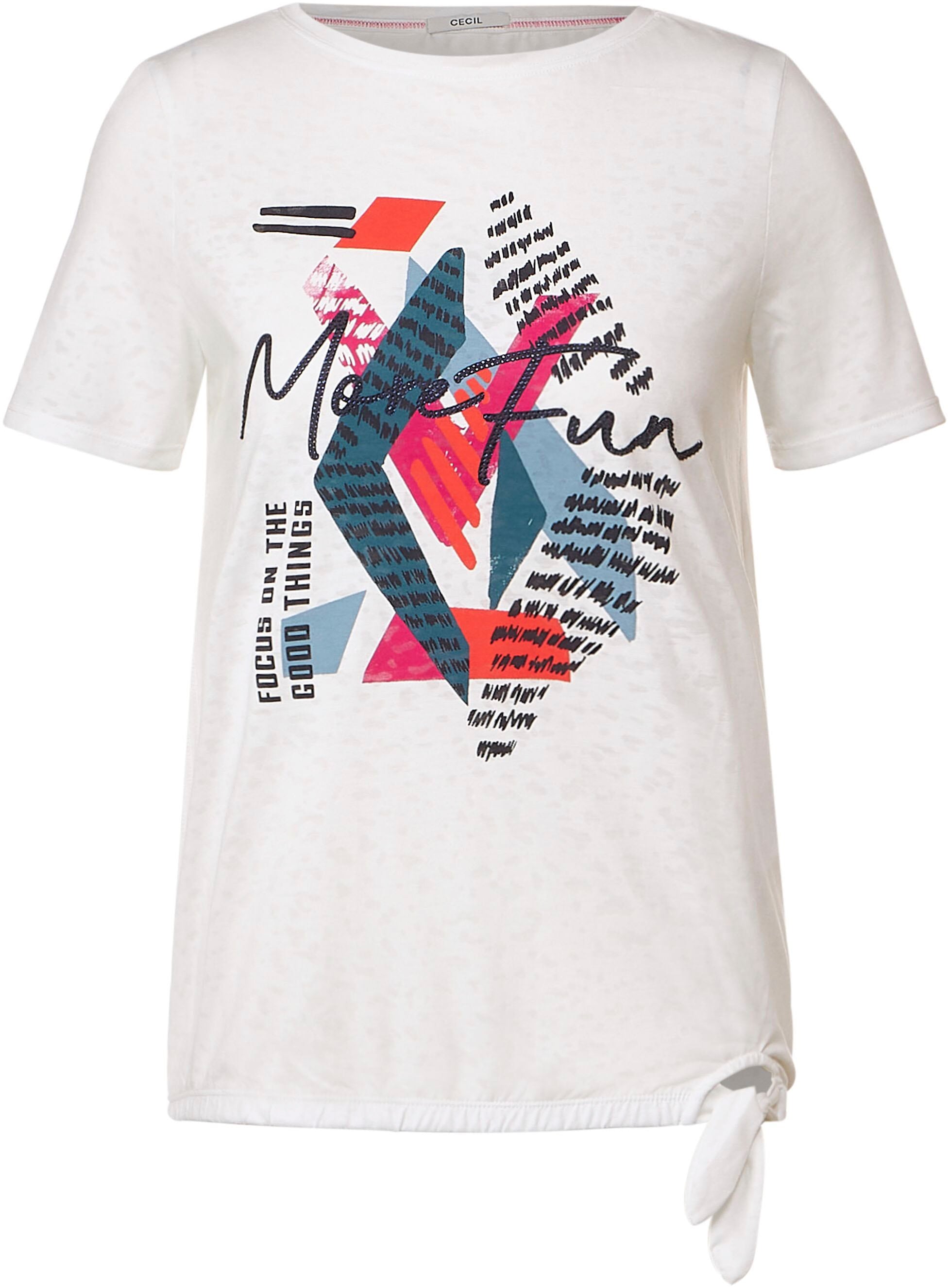 Cecil T-Shirt, im Burn-Out-Design kaufen | I\'m walking | V-Shirts