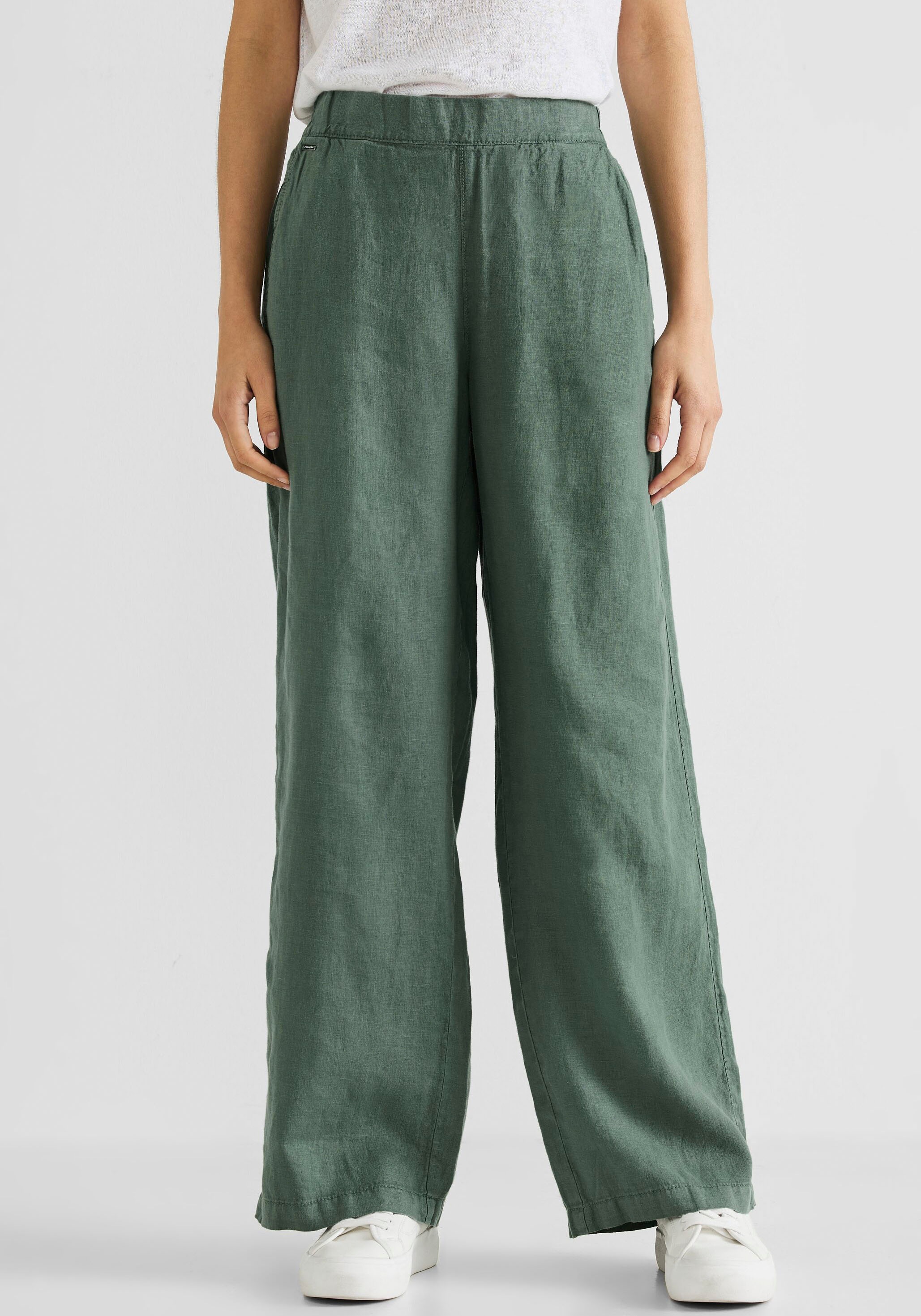 STREET ONE Leinenhose, mit Elastikbund kaufen