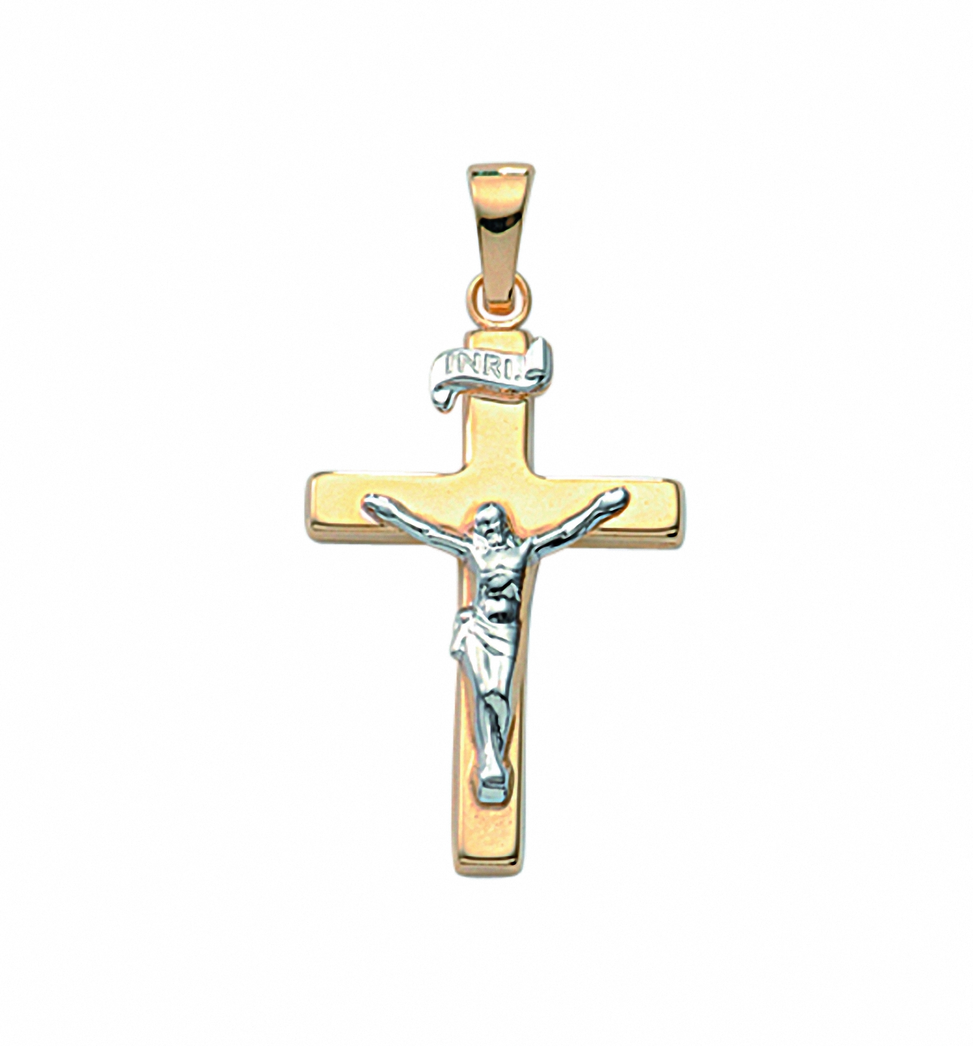 Adelia´s Kette mit Gold mit Schmuckset Kreuz walking Anhänger - Anhänger kaufen Korpus«, | I\'m Halskette Set »333