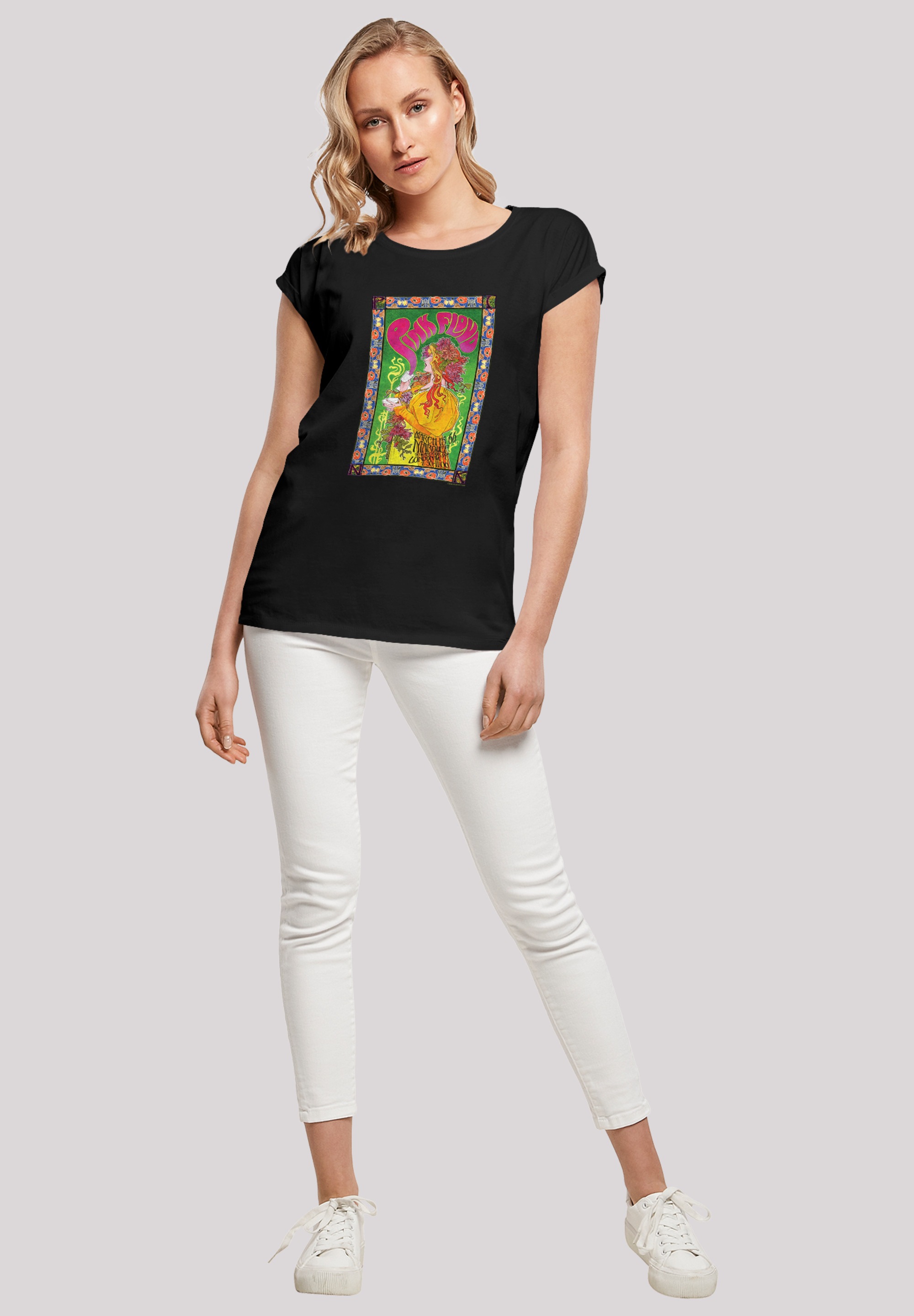 Vintage Merch,Regular-Fit,Kurze Shirt«, | Damen,Premium »Pink Marquee online Classic T-Shirt I\'m Floyd Concert 1966 Ärmel,Bandshirt walking Rock F4NT4STIC