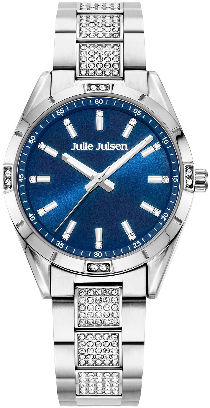 Silver JJW3105SM«, Julie I\'m bestellen Quarzuhr Marine, Sport walking | Julsen »Julie Glitzer Julsen