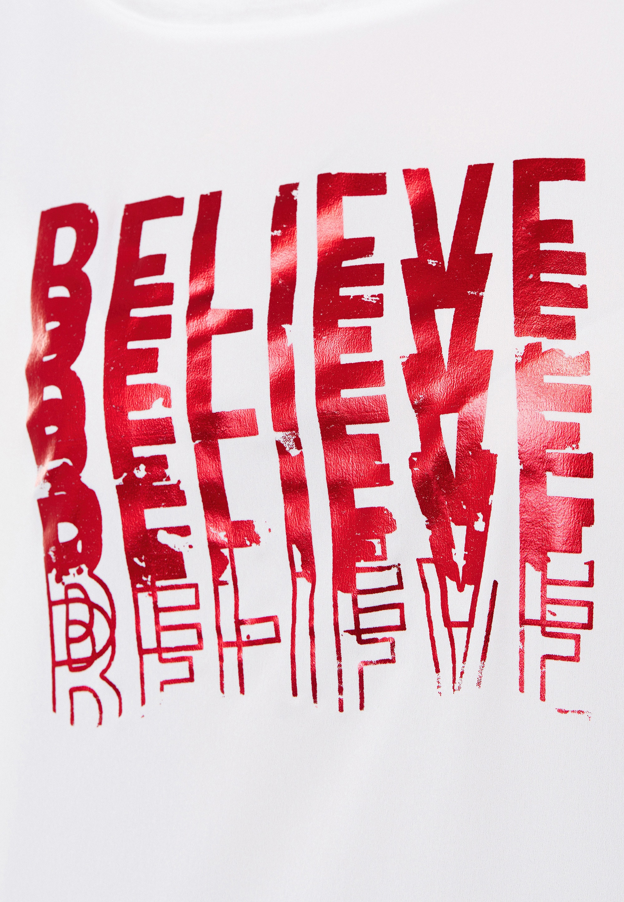 Decay detailliertem Printmotiv mit »Believe«, T-Shirt online walking I\'m |