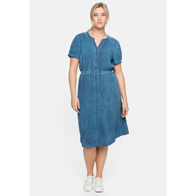 Sheego Blusenkleid »Große Größen«, aus Viskose, in Oil-dyed-Waschung kaufen
