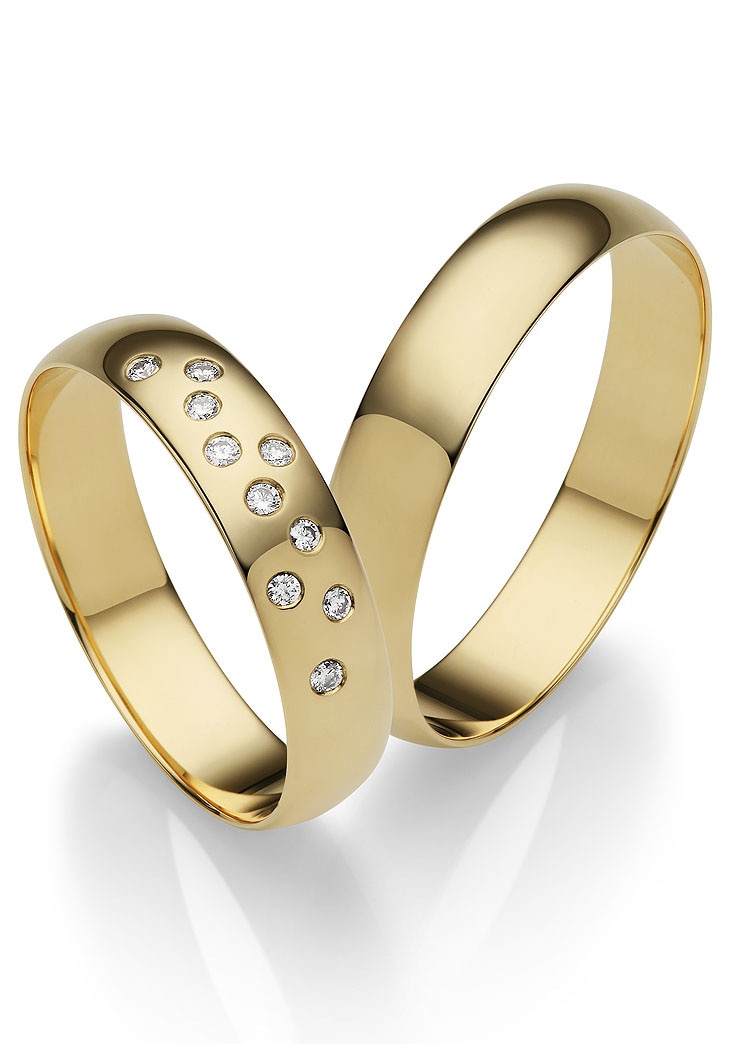 Firetti Trauring ohne 375 in Gold Hochzeit Made Ehering Geschenk | Germany mit o. Brillanten/Diamanten \