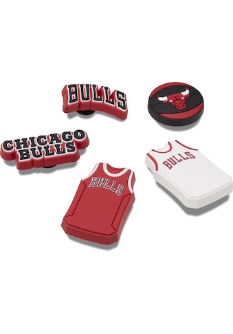 Schuhanstecker »Jibbitz™ NBA Chicago Bulls«, (Set, 5 tlg., Kein Spielzeug. Nicht für...