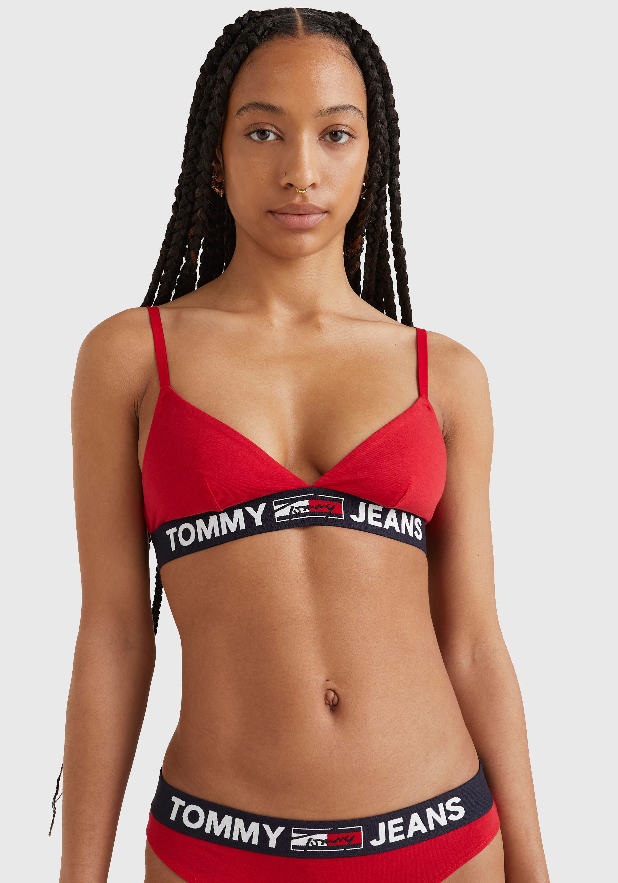 Tommy Hilfiger Underwear Tommy Triangel-BH BRALETTE Logo-Schriftzug auf Hilfiger mit auf UNLINED«, Elastiktape bestellen Wäsche & Rechnung dem »TRIANGLE