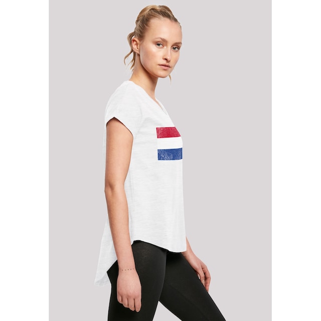 F4NT4STIC T-Shirt »Netherlands NIederlande Holland Flagge distressed«, Print  shoppen