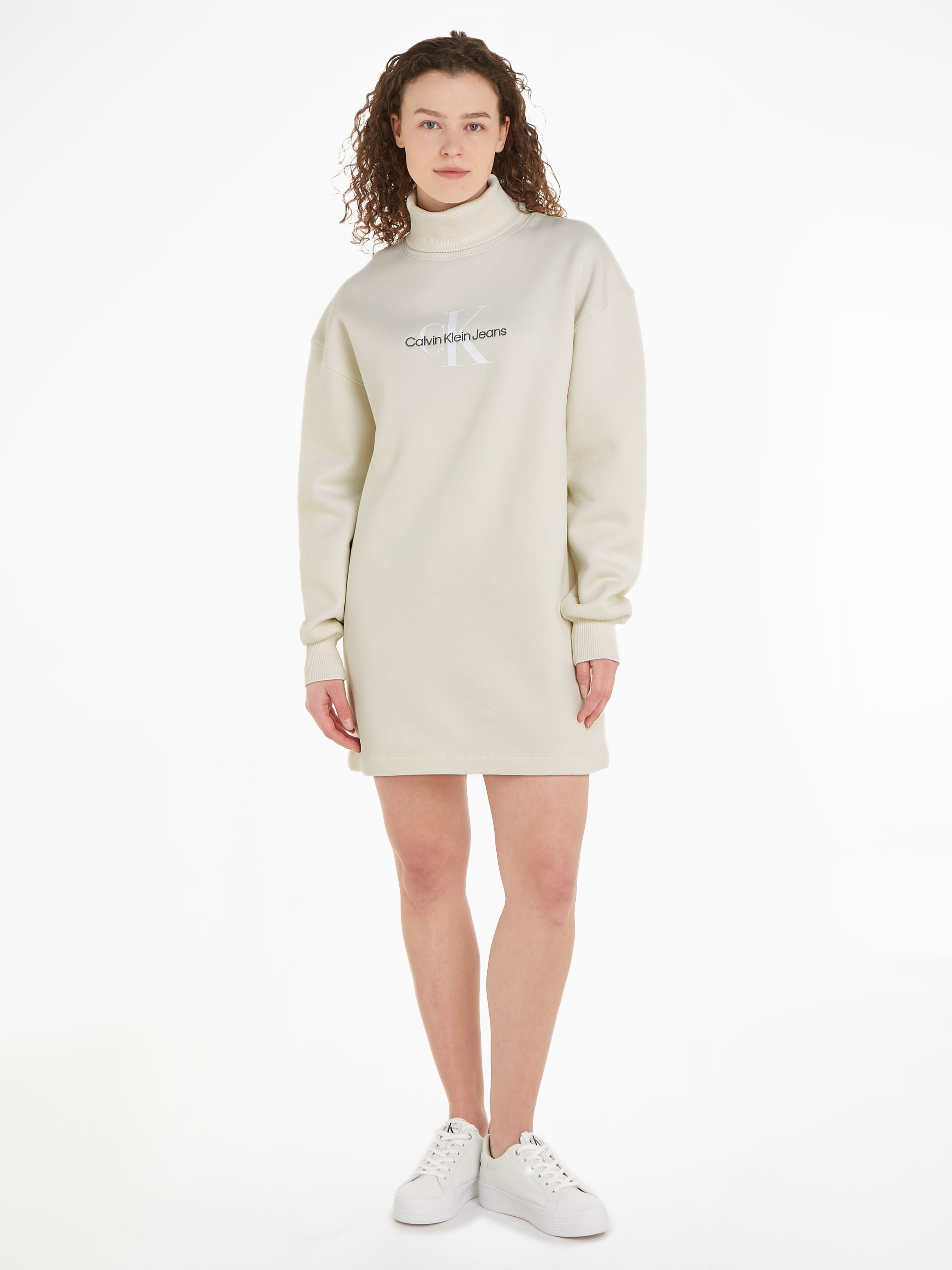 Calvin Klein Jeans Sweatkleid »MONOLOGO ROLL NECK DRESS« online kaufen |  I\'m walking