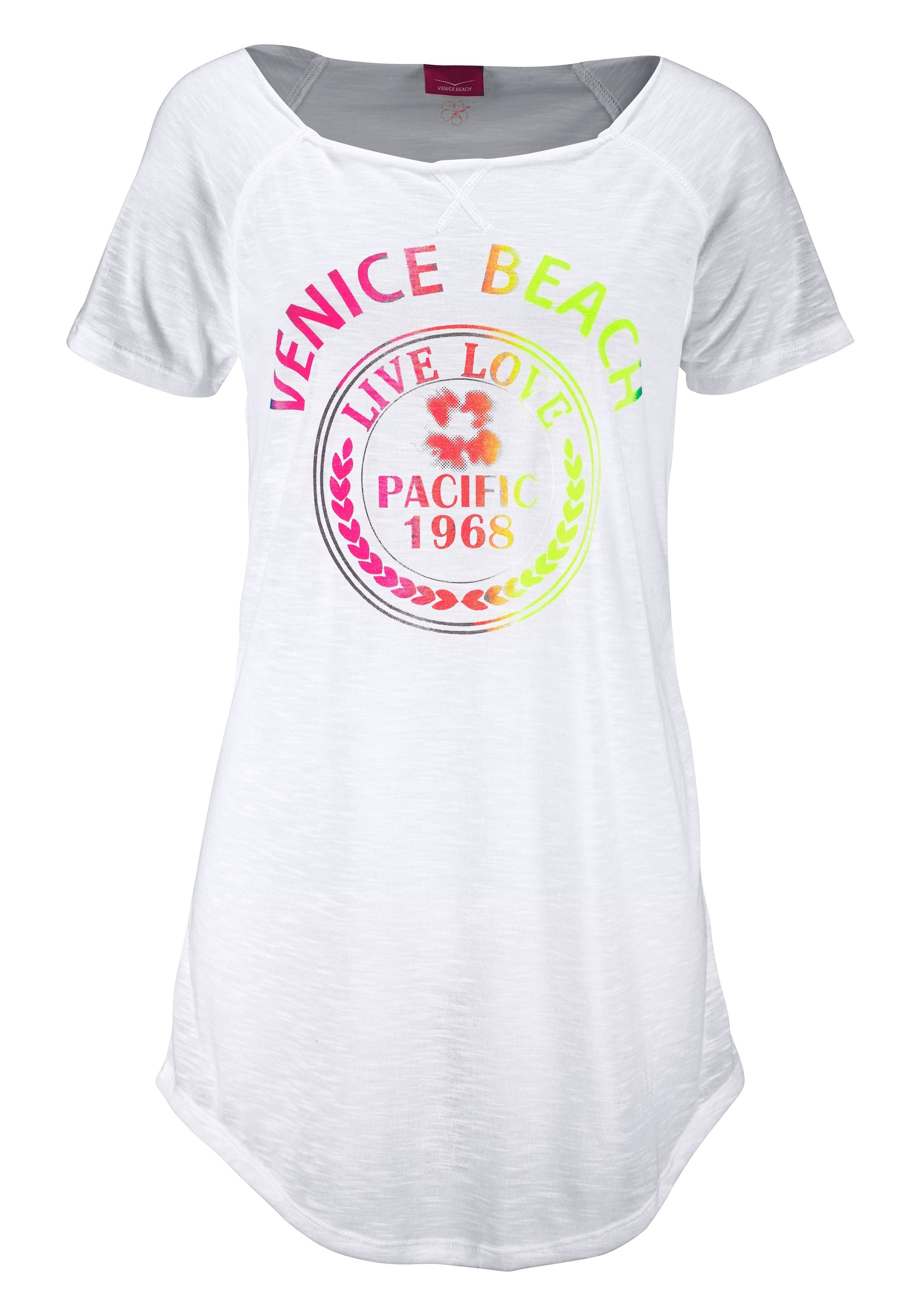 I\'m luftig mit Venice Shirtkleid, | leicht walking kaufen und Longshirt, Beach Frontprint, Strandkleid,