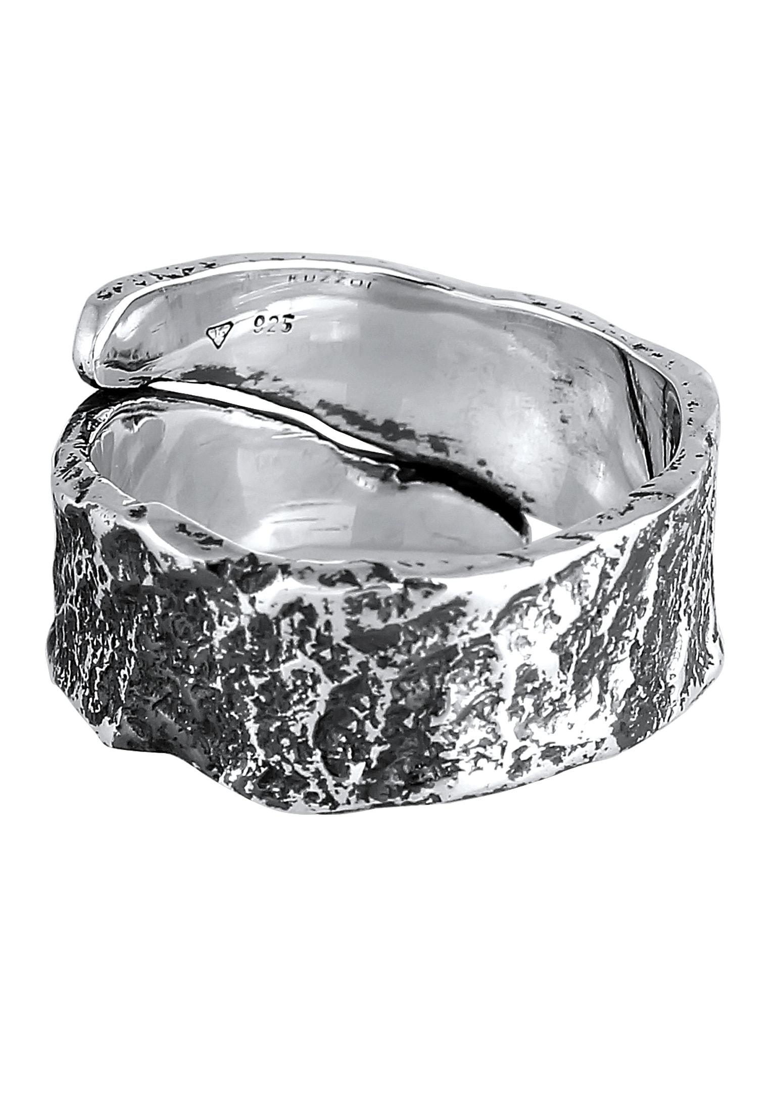 Used Kuzzoi Struktur walking »Bandring online Silber« | I\'m 925 kaufen Silberring Look