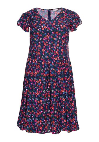 sheego by Joe Browns Cocktailkleid »Kleid«, mit Blumendruck und Flügelärmeln kaufen
