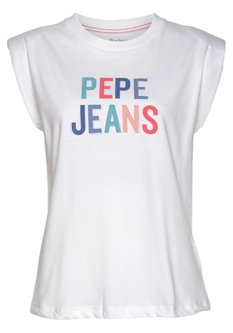 Pepe Jeans Print-Shirt »TANIA«, mit buntem Marken-Schriftzug im Brustbereich kaufen