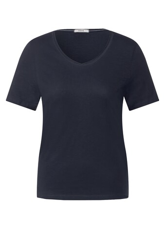 Cecil T-Shirt, mit abgerundetem V-Ausschnitt kaufen