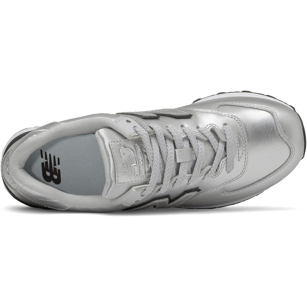 New Balance Sneaker »WL574 "Metallic Pack"«, in glänzender Optik