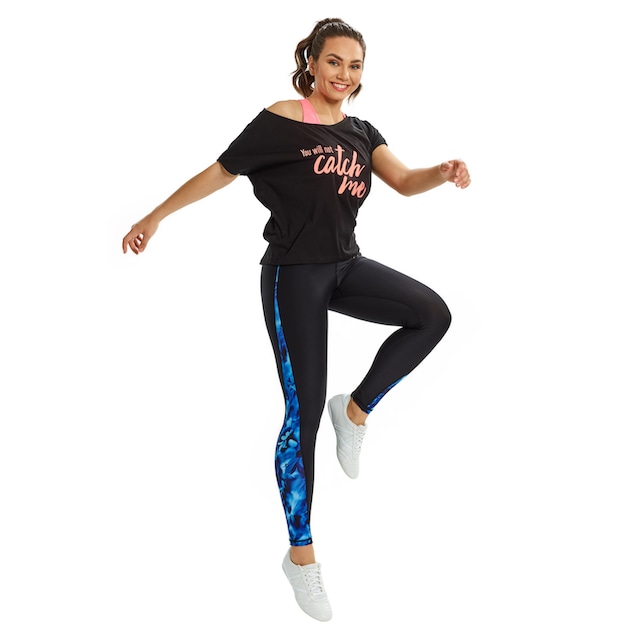 Winshape Oversize-Shirt »MCT002 ultra leicht«, mit Neon coralfarbenem  Glitzer-Aufdruck bestellen | I'm walking