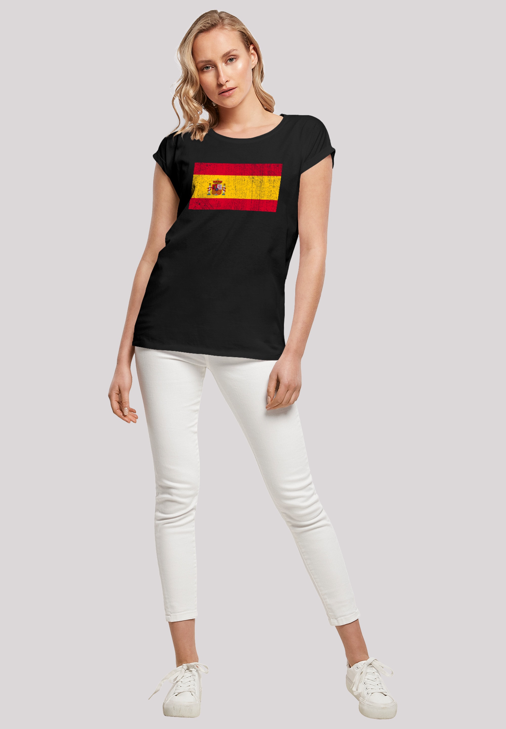 F4NT4STIC T-Shirt »Spain Spanien Flagge distressed«, Print bestellen | T-Shirts