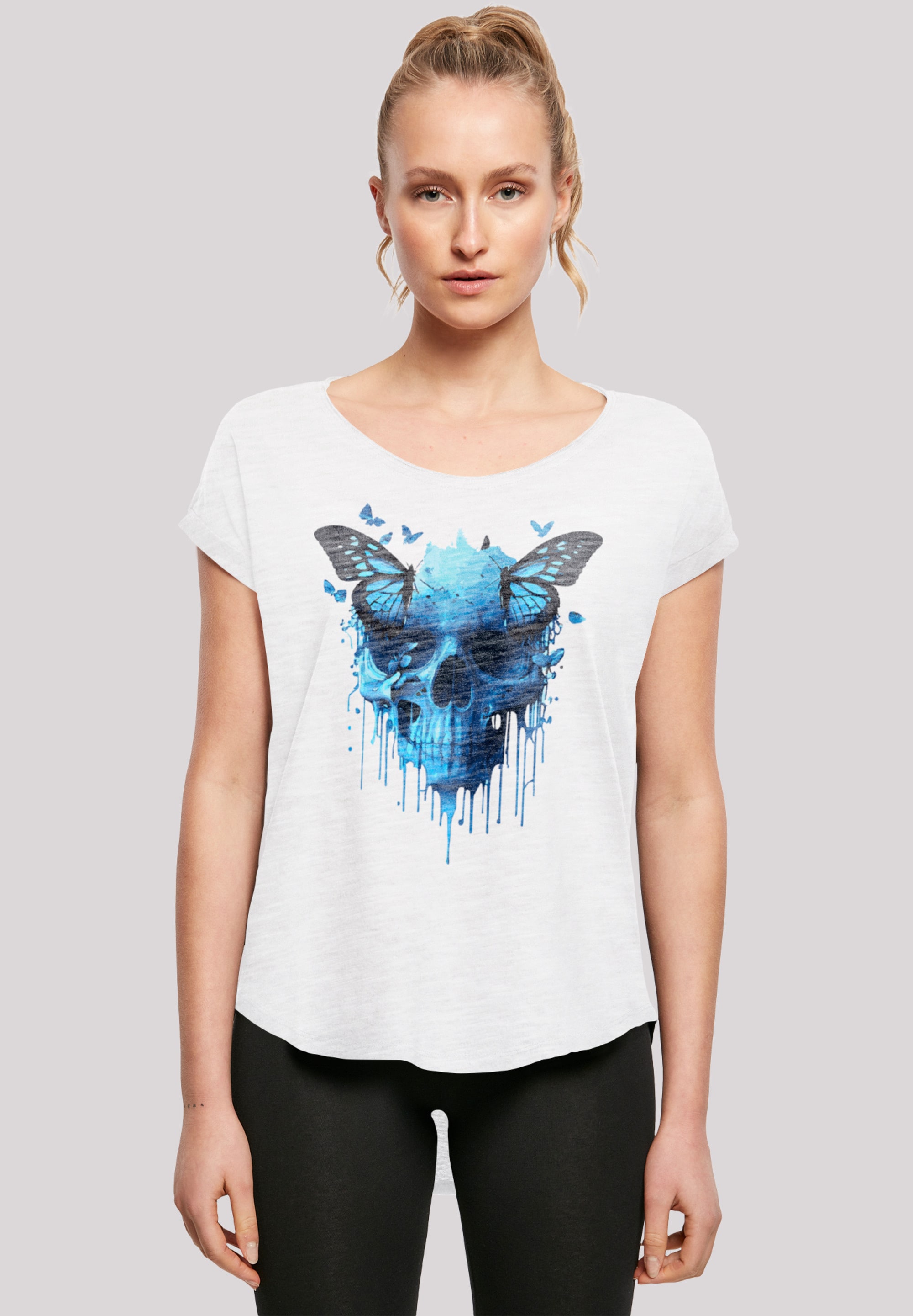 F4NT4STIC T-Shirt »Totenkopf mit Schmetterling«, Print bestellen