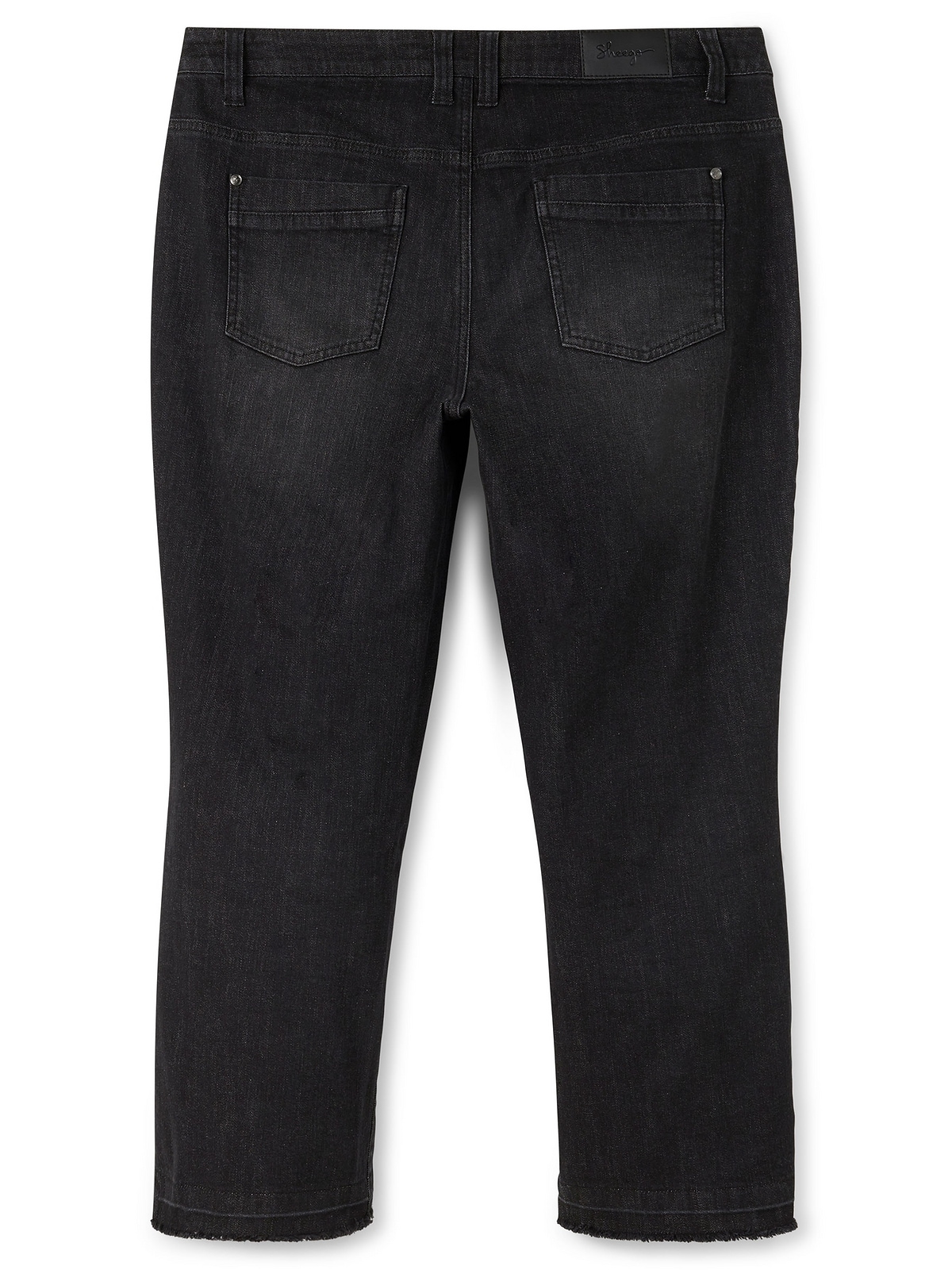 Sheego Stretch-Jeans »Große Größen«, mit Cut-out und Fransen am Saum  bestellen
