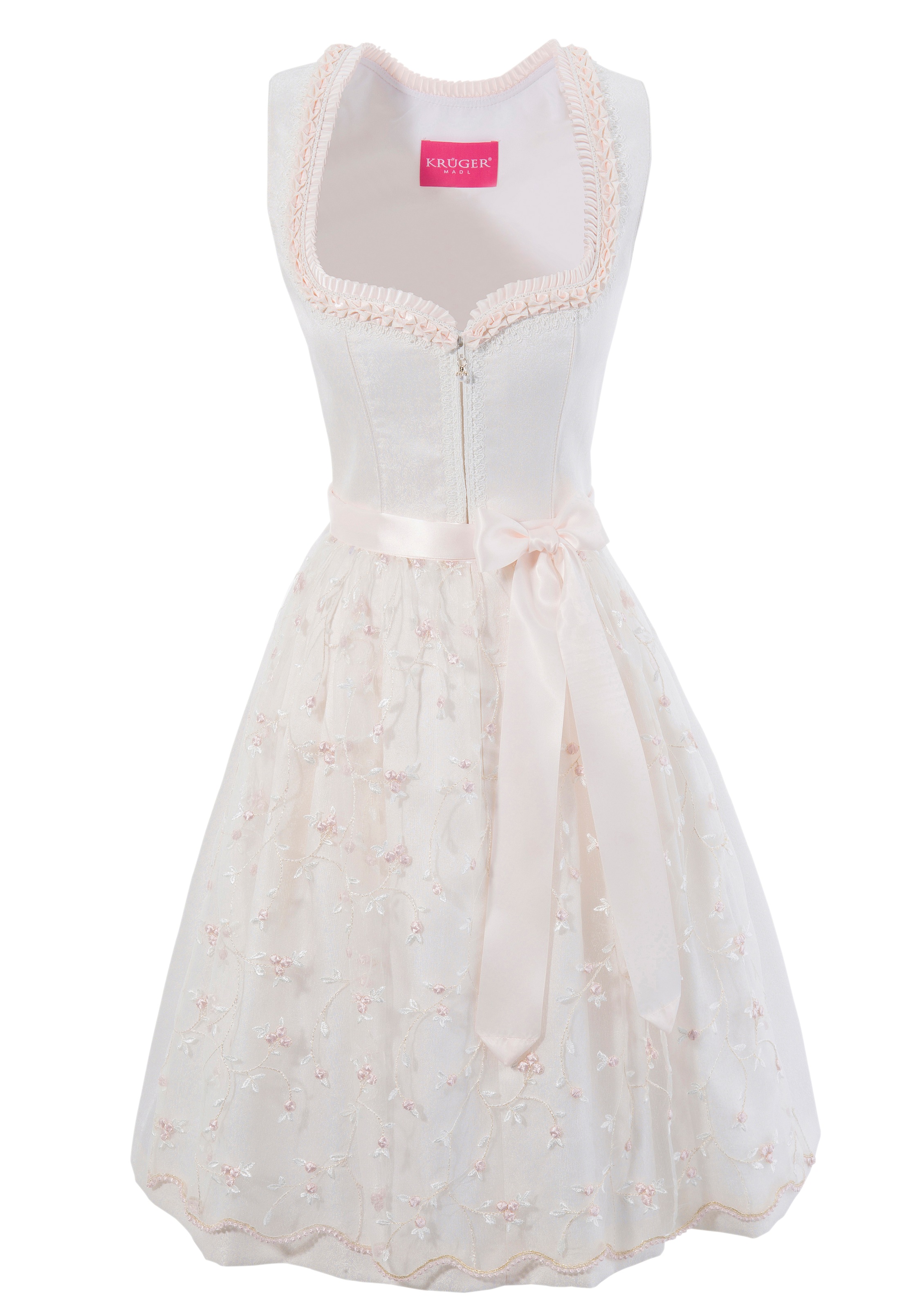 Krüger Madl Dirndl »Francine«, (2 tlg.), Damen, midi mit bestickter Tüllschürze kaufen