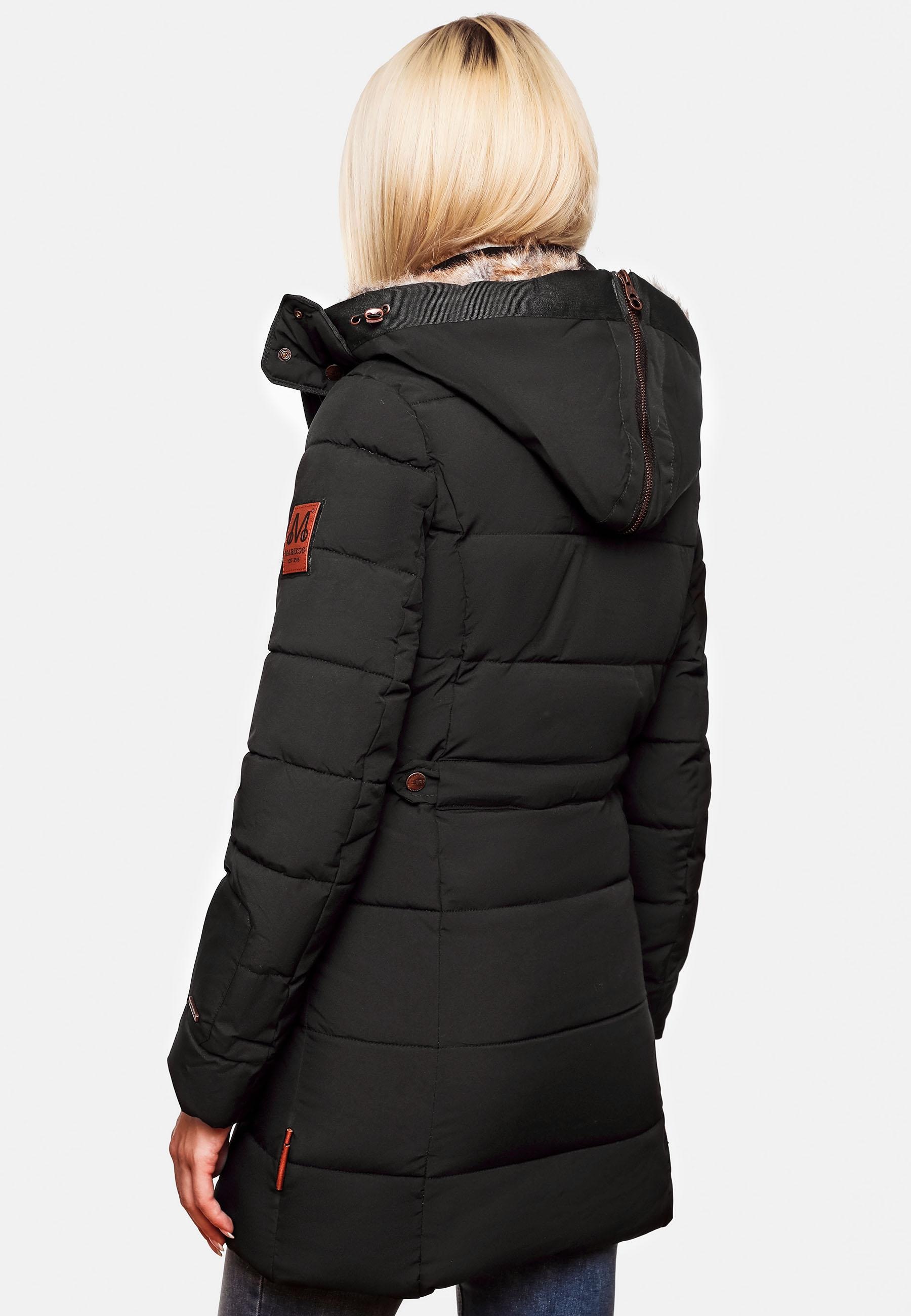 Marikoo Winterjacke Nekoo mit Kapuze stylische Damen Steppjacke mit großer Kapuze RK11790
