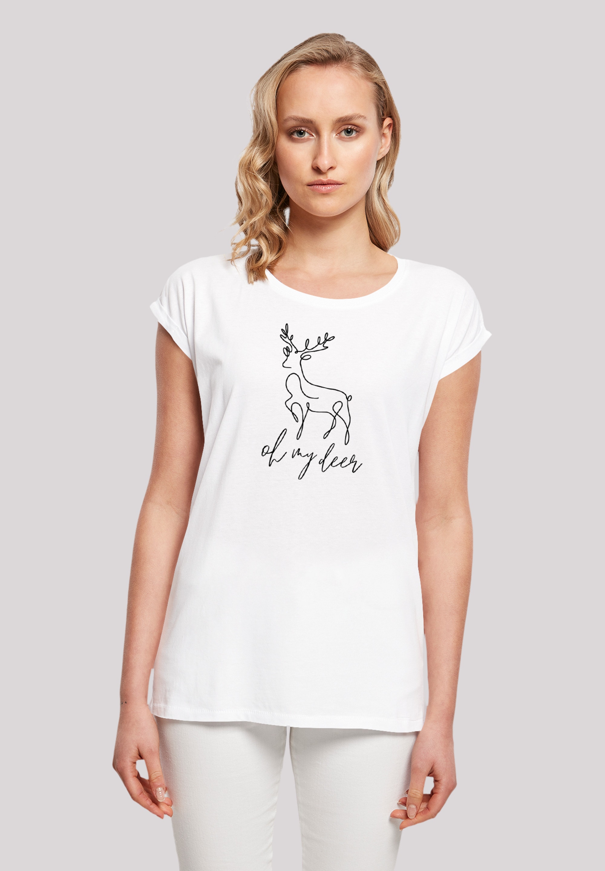 F4NT4STIC T-Shirt »Winter Christmas Deer«, Premium Qualität, Rock-Musik,  Band online kaufen | I'm walking