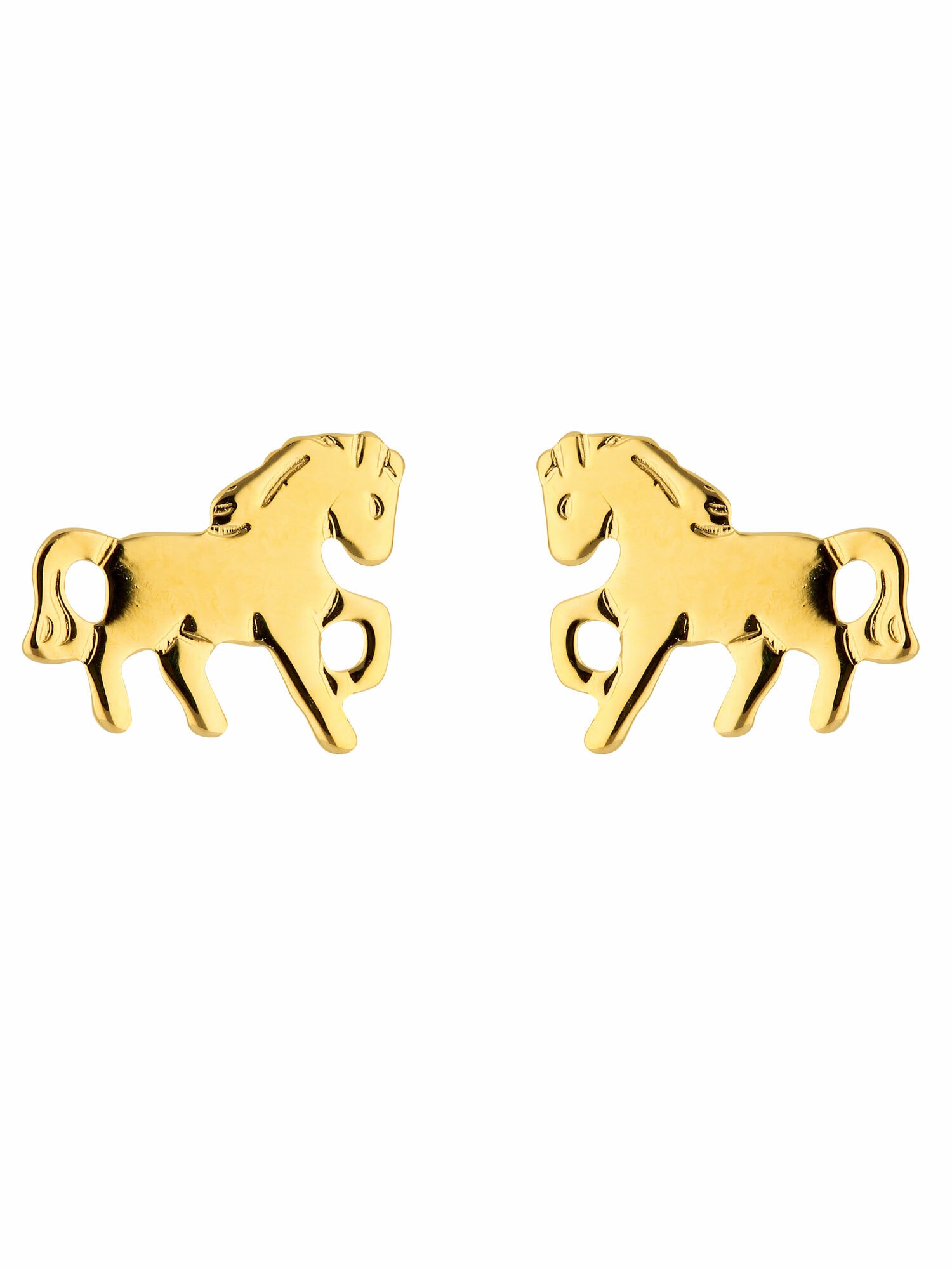 Paar 585 Gold Gold I\'m Adelia´s »1 585 Ohrringe Damen Ohrstecker im Onlineshop | Pferd«, Goldschmuck walking Ohrhänger / Paar für