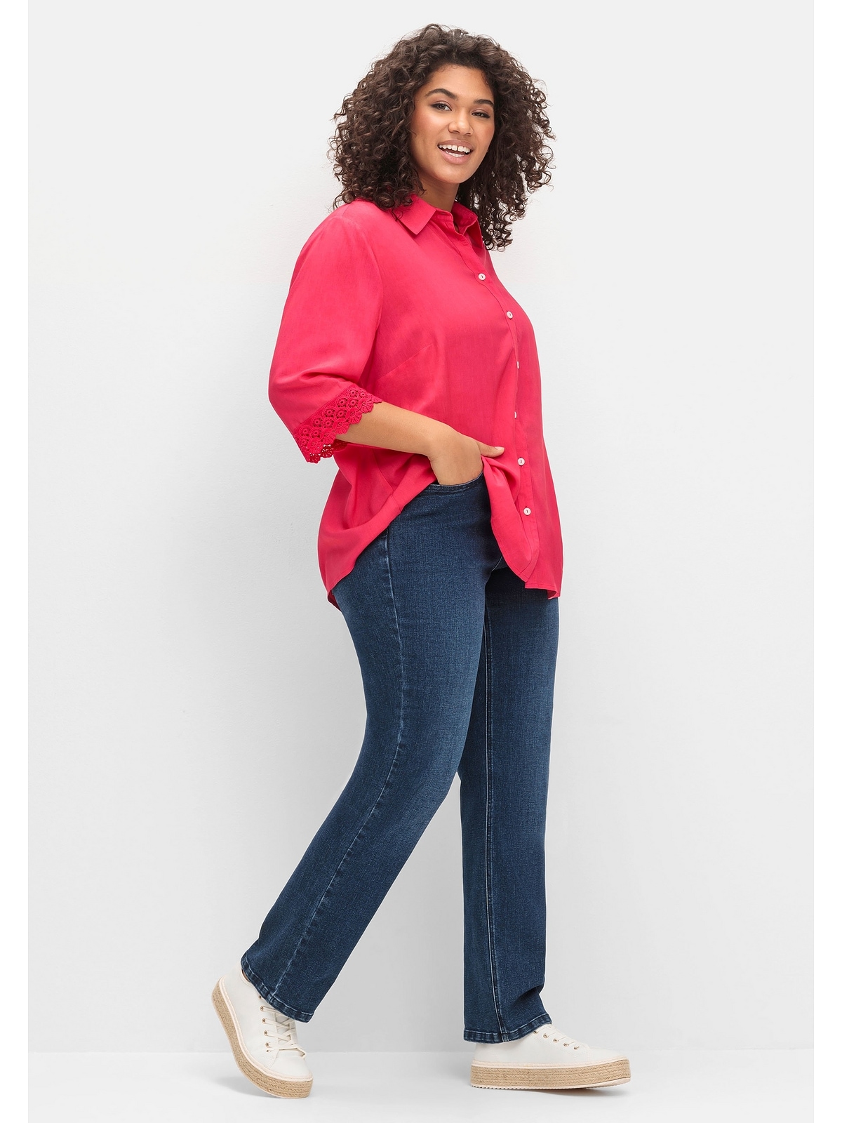 | funktionellen Größen«, »Große walking I\'m online kaufen Fasern Stretch-Jeans TruTemp365® Sheego mit