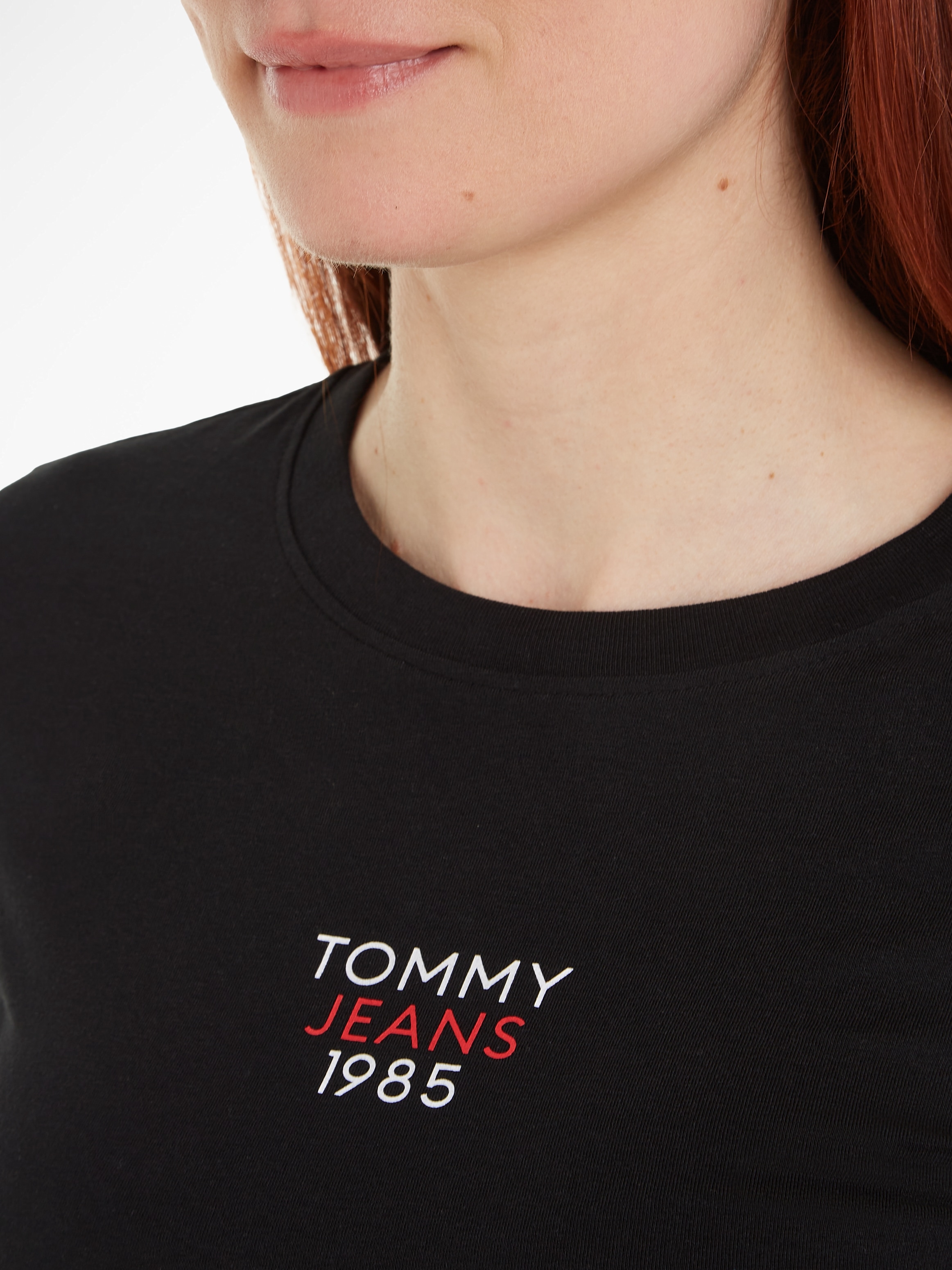 Tommy Jeans Curve T-Shirt 1 kaufen Tommy Jeans SLIM EXT«, mit LS LOGO Logo-Schriftzug ESSENTIAL »TJW