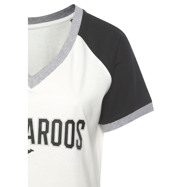 KangaROOS Bigshirt, mit kontrastfarbenen Raglanärmeln & Wäsche auf Rechnung  bestellen