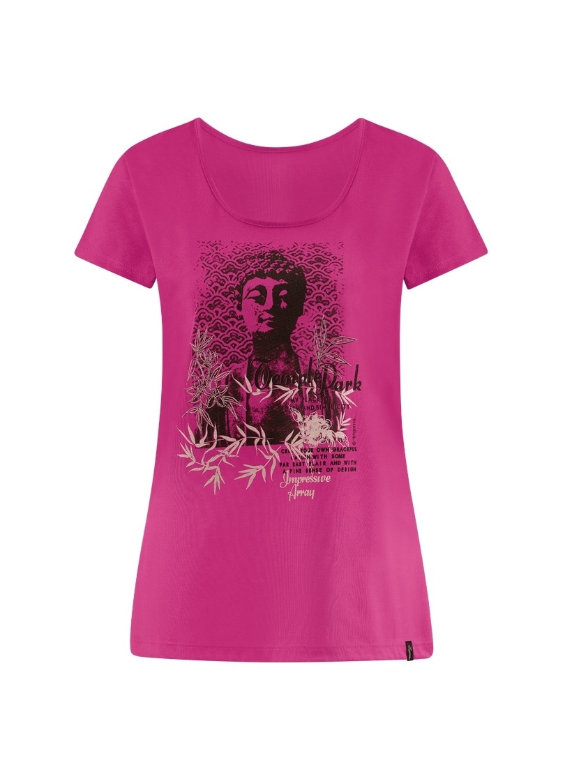 Trigema T-Shirt »TRIGEMA T-Shirt kaufen I\'m online mit Fit Slim Buddha-Print« | walking