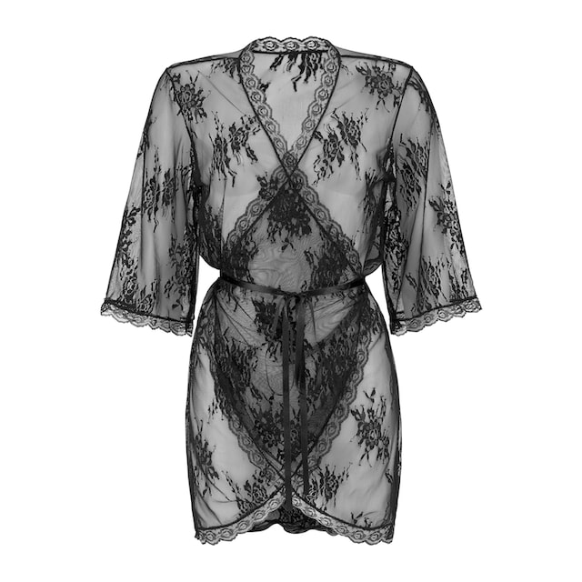 LASCANA Kimono, aus transparenter Spitze, sexy Dessous & Wäsche auf  Rechnung bestellen