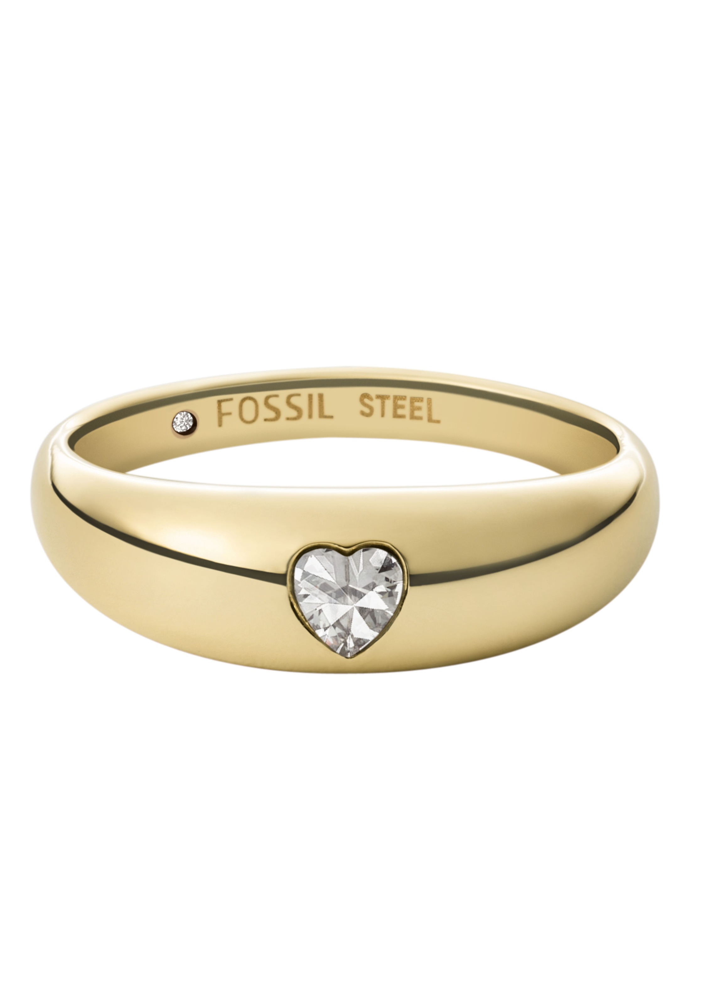 Fossil Fingerring »Herz, SUTTON, JF03938710«, mit Glasstein kaufen