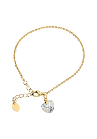 Smart Jewel Armband »mit Kristallstein in Herzform, vergoldet« kaufen