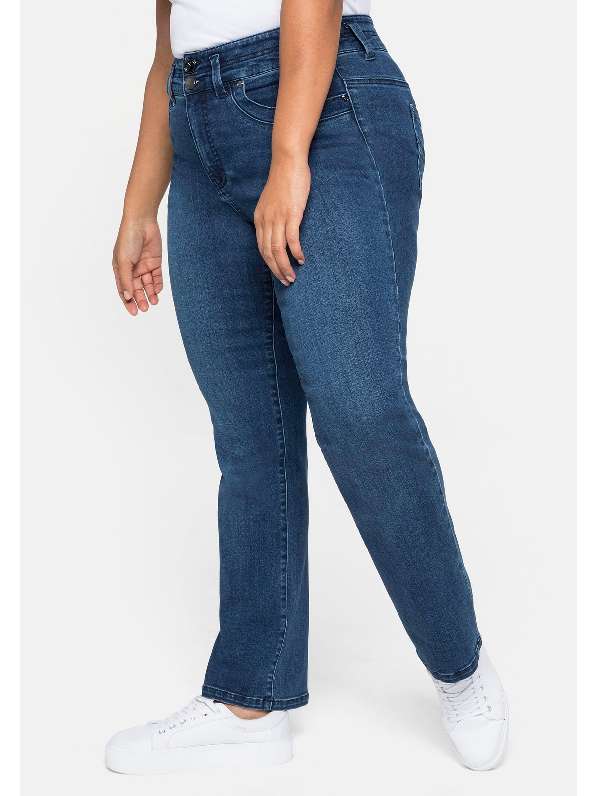 Sheego Stretch-Jeans »Große | im shoppen Fit, walking Straight mit I\'m Formbund Größen«