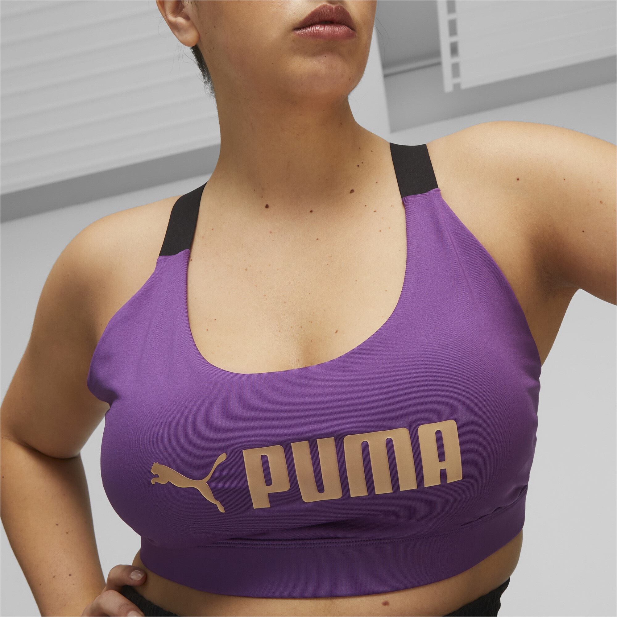 PUMA Sport-BH »PUMA Fit auf Mid bestellen Rechnung Trainings-BH Support Wäsche Damen« 