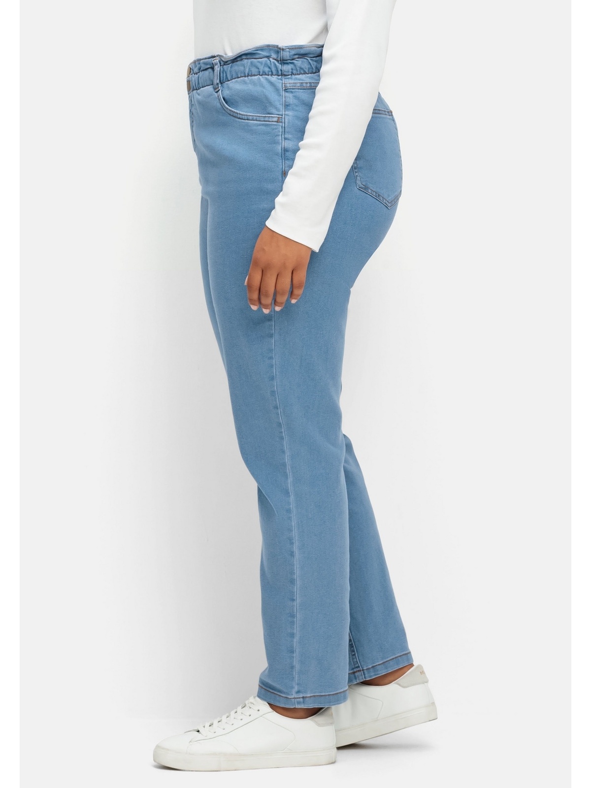 Sheego Gerade Jeans »Große Größen«, im extrahohen Paperbag-Schnitt online  kaufen | I'm walking